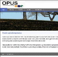 Utvikling av nettsider for Opus One AS