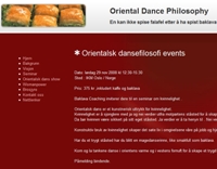 Oriental Dance Philosophy nettsider